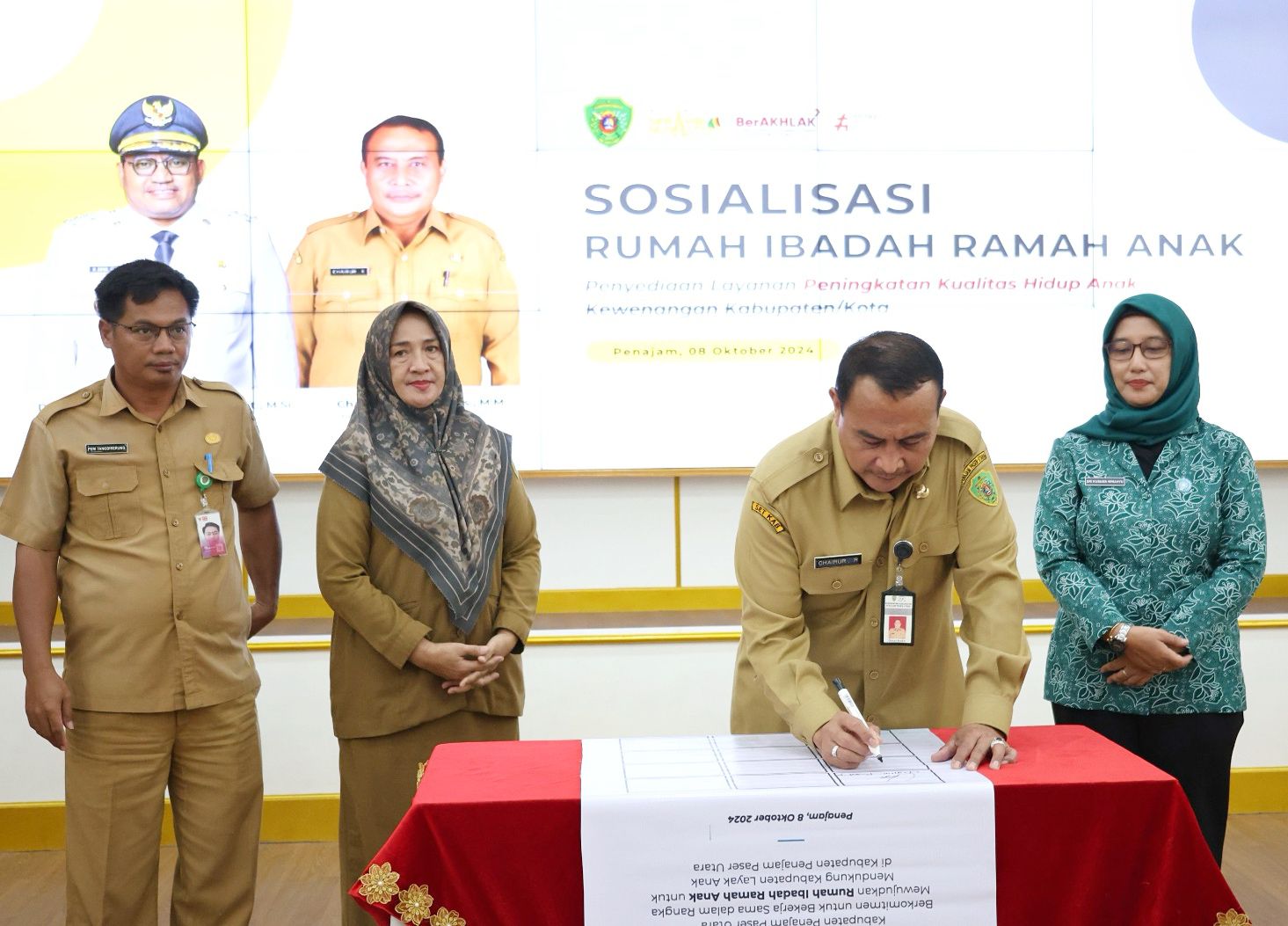 DP3AP2KB PPU Sosialisasi Rumah Ibadah Ramah Anak