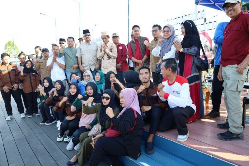 Bupati Hadirkan Meresmikan Teras Kota Bangun Ulu